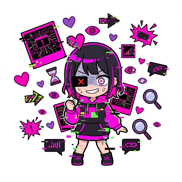 恋愛DM限界突破タイプのキャラクター「ゲンカイちゃん」