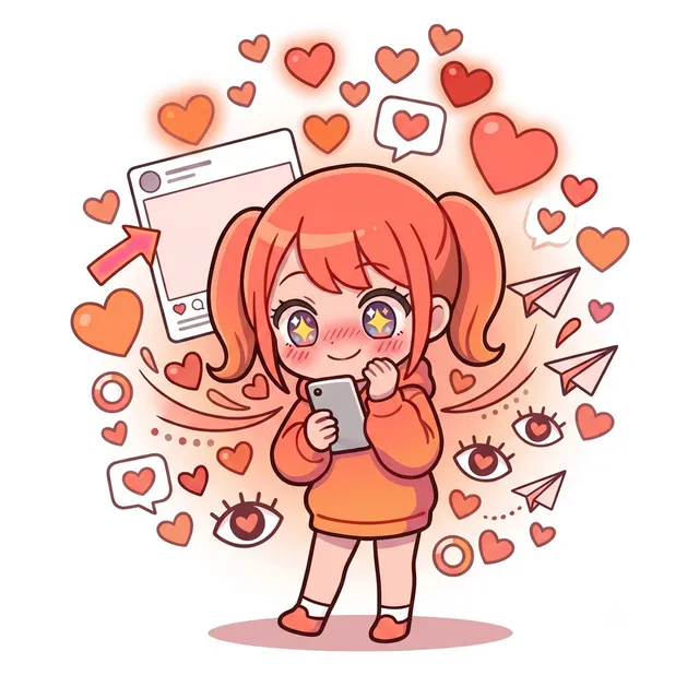 好きバレ直球DMタイプのキャラクター「ダダモレちゃん」