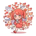 ツイゲキちゃんのキャラクターイラスト
