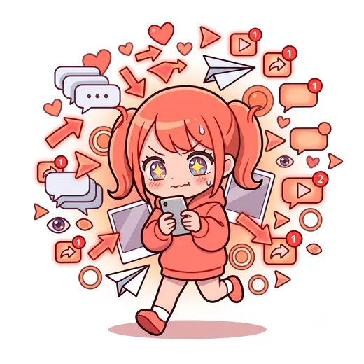 好きな人へのDMタイプ診断のキャラクターイラスト